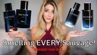 Smelling ALL THE DIOR SAUVAGES! (Because I have to) Comparing Sauvage Flankers Side by Side in 2023