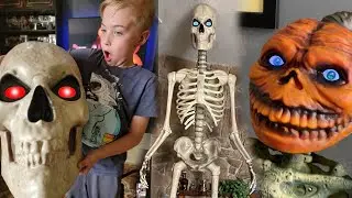 Unboxing New 12 Foot Skeleton &  Rotten Patch Skeleton from Home Depot!