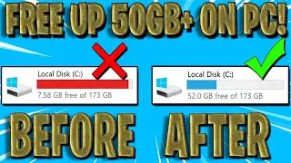 Clean C Drive | Free Up Space on Windows 10 | Make Your PC Faster | Clear ALL CACHE & JUNK & TEMP
