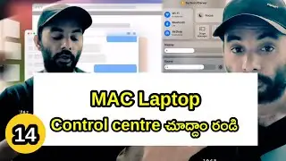 #macbook Mac Tutorial For Beginners In Telugu || Control Center || Chapter 14