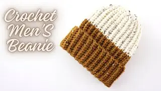 Crochet Easiest Men Hat With Two Colours