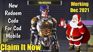 Call of Duty mobile Reedem Code Codes December 2021 | CODM New Reedem Code Free 100% Working 💯