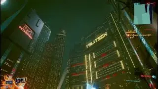 Cyberpunk 2077: Admiring the Militech Building