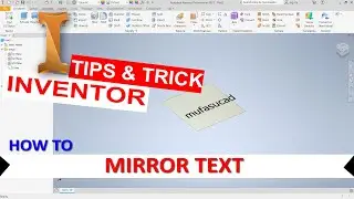 Inventor How To Mirror Text
