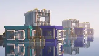 MINECRAFT - How to Build a Modern House on Water/Houseboat - Easy Tutorial