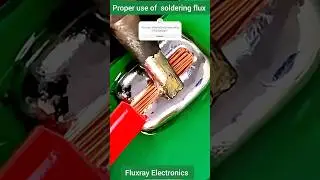 PCB soldering using flux #pcb #pcbsoldering #soldering #electronicsrepair #pcbdesign