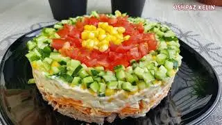 ЭТО САМЫЙ ВКУСНЫЙ ПРАЗДНИЧНЫЙ САЛАТ КОТОРОГО  Я КОГДА-ЛИБО ЕЛА!!! БЫСТРО И ВКУСНО!!!