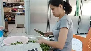 Paglilinis ng okra