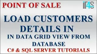Point of Sale with C# and SQL Tutorial - Load data into data grid view from database using query