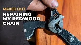Repairing a Redwood Chair with Simple Tools