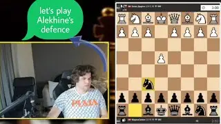 Magnus Carlsen demonstrate how to play Alekhine's defence 👿💎 #chess #magnuscarlsen #chesscom #shorts