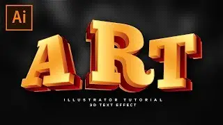 Illustrator Tutorial - Creating Cool Looking 3D Text