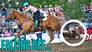Falling Off At A Pro Rodeo....