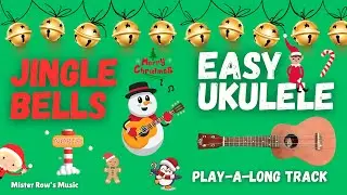Jingle Bells | Christmas Songs | LEARN Ukulele | Single Note and Fret Play-A-Long