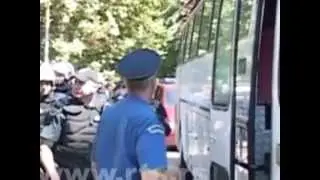 Tuča na paradi ponosa u Crnoj Gori