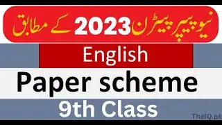 Paper Pattern Class 9th (ENGLISH) _ BY Waqas Malik