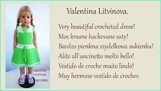 Valentina Litvinova. Dress green.
