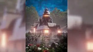 Night Castle I Everyday/Daily render I Cinema4D and Octane render Speedart I Damongraphics