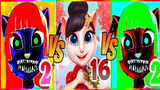 My Angela 2 GHOST Vs My Angela 2 ALIEN Vs My Angela 2 Real | My Talking Angela 2 VS My Talking Tom |
