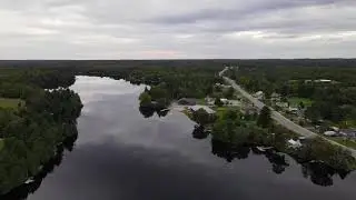 Free Video of Lake in Canada | 4K | Royalty Free Video | Top View | Drone | Bird View