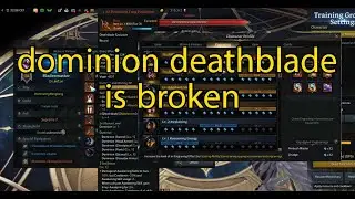 the best Re deathblade build for low back attack time na/eu with dominion + awakening