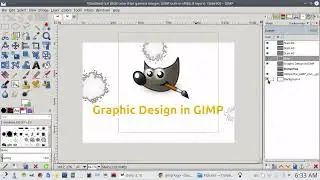 Graphic Design in GIMP - Linux Desktop