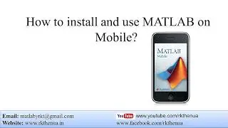 How to install and use MATLAB on mobile