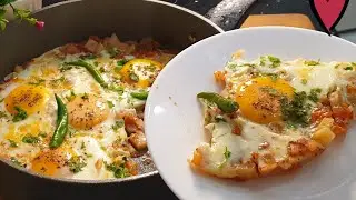 Eggs With Potatoes And Tomatoes - Easy Afghani Omelette | Easy Breakfast Recipe ♥️