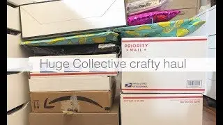 HUGE CRAFTY HAUL UNBOXING: CRATE PAPER, MAGGIE HOLMES, TUESDAY MORNING