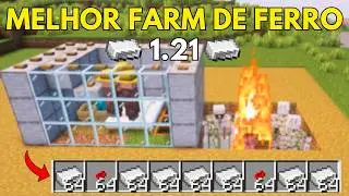 COMO FAZER A FARM DE FERRO MAIS FACÍL DO MINECRAFT - ATUALIZADO 1.21