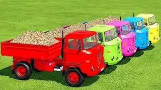 LOAD SUGAR BEET & TRANSPORT WITH MERCEDES AND MINI TRUCKS - Farming Simulator 22