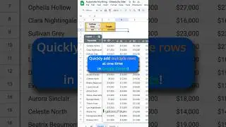 Quickly add multiple rows at one time in Google Sheets!