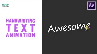 Handwriting Text Animation in After Effects | After Effects Tutorial | No Plugins