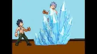 Fairy Tail: Ultimate Sprite Battle - Gray vs Lyon Frozen Battle