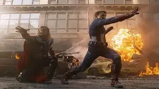 Captain America & Thor VS Chitauri Army