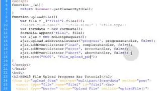 File Upload Progress Bar Meter Tutorial HTML5 Ajax PHP