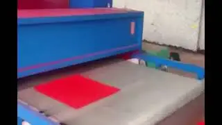 Chinese couplet paper flocking machine