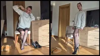 My honest review tights | Patterned Pantyhose Try-On Haul 4K