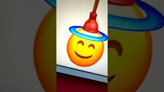 😇🪠 Smiling Face With Halo Emoji 