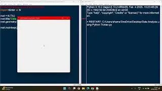 Window creation + File upload button | Data Analysis using Python Tkinter | Part 1