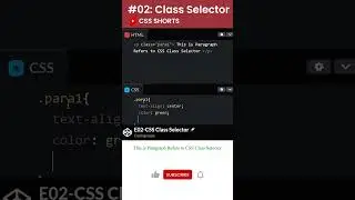 EP02: CSS Class Selector - 