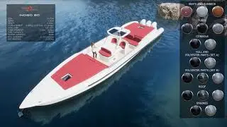 Rigid inflatable boat configurator - Indigo 50 (Jump to 0:45 to see the interaction)