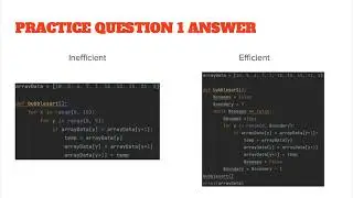 Python Intermediate 2 - Bubble Sort and Insertion Sort