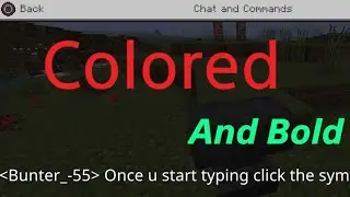 How To Type Colored And Bold Text | Minecraft