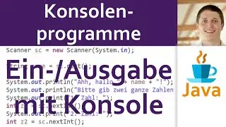 💻 JAVA | Console Programs 02 - Input/Output to Console with Scanner.next() & System.out.println()
