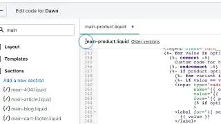 INSTRUCTIONS - Shopify Hide unused variants - Dawn - 1 variant