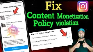 Fix Content Monetization policy violation On Instagram || Instagram Earning policy issue Fix 2023 🔥🔥
