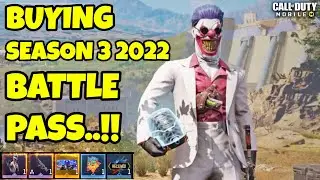 BUYING SEASON 3 2022 BATTLE PASS CODM | SEASON 3 2022 BATTLE PASS WEAPONS CHARACTERS COD MOBILE