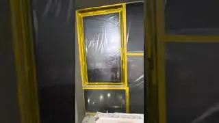 Откосы руспанель, армирование, штукатурка.