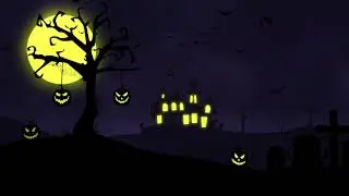 Halloween Animation Background | Free Stock Video Footage HD 4K